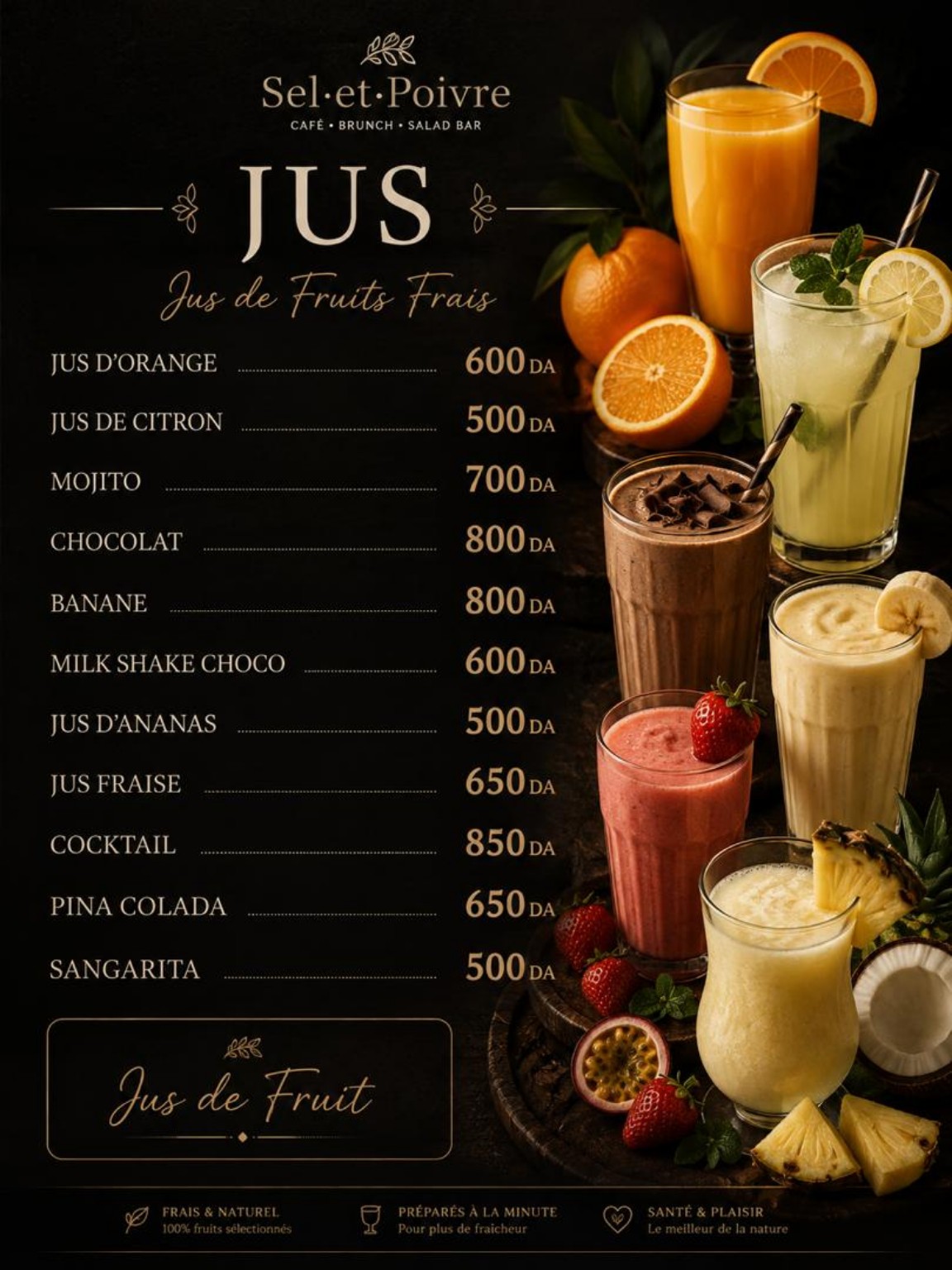 Jus et boissons fruitées — Sel & Poivre